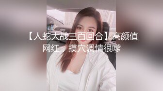 【人蛇大战三百回合】高颜值网红，摸穴调情很嗲