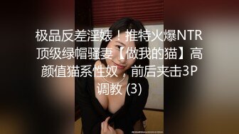 极品反差淫婊！推特火爆NTR顶级绿帽骚妻【做我的猫】高颜值猫系性奴，前后夹击3P调教 (3)